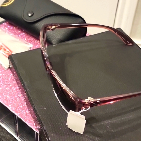 Ray-Ban Emma 59 MM Cat Eye Sunglasses- Light Brown/Gradient Violet - Picture 8 of 12